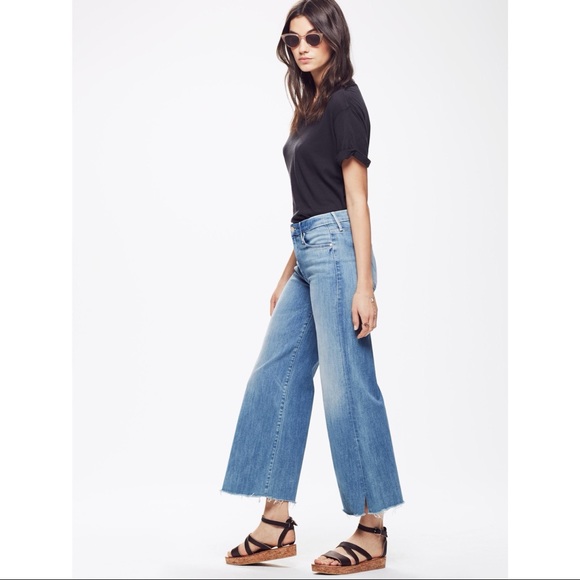 NWOT Mother denim roller snippet cropped fray - Picture 7 of 12